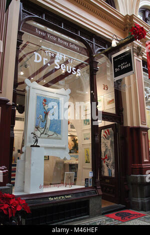 Die Kunst des Dr. Seuss am Trevor Victor Harvey Gallery in Melbourne. Stockfoto
