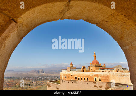 Ishak Pasha Palace, in Dogubeyazit, Türkei. Stockfoto