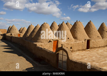 Kuppelhäuser der Stadt Harran in Sanliurfa, Türkei. Stockfoto