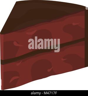 Ein Bild von Chocolate Cake Slice. Stock Vektor
