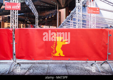 Berlin, Deutschland. 14. Februar, 2018. Berlinale Filmfestival Constrution am Potsdamer Platz in Berlin am 14. Februar 2018 Credit: Stefan Papp/Alamy leben Nachrichten Stockfoto