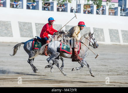 Polo viel während des Ladakh Festivals in Leh, Indien Stockfoto