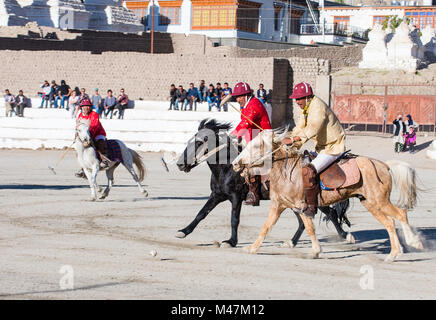 Polo viel während des Ladakh Festivals in Leh, Indien Stockfoto