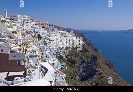 Firà in Santorin Stockfoto