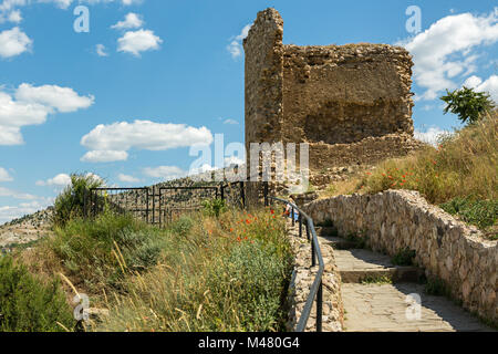 Genuesischer Festung Cembalo gebaut Anfang im Jahre 1357. Stockfoto