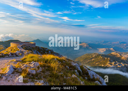 Lovcen Nationalpark bei Sonnenuntergang - Montenegro Stockfoto