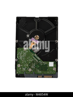 Interne Desktop Festplatte isoliert auf weißem Hintergrund Stockfoto