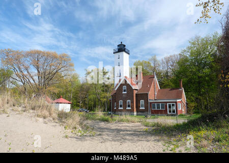 Presque Isle Leuchtturm, 1872 erbaut Stockfoto