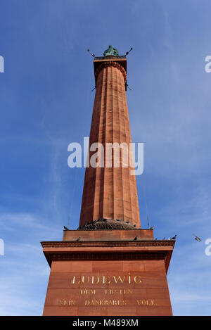 Das Denkmal von Ludwig I., Großherzog von Hessen und bei Rhein Stockfoto