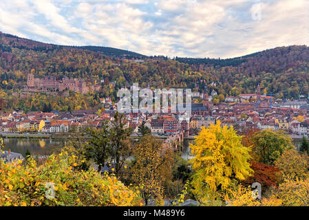 Heidelberg im Herbst Stockfoto