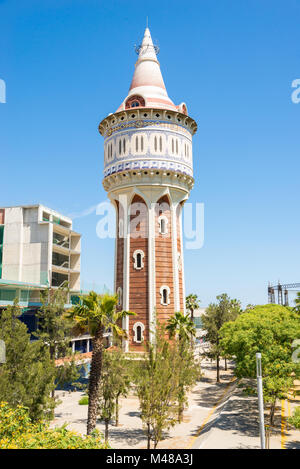 Torre de les aigües in Barceloneta, Barcelona Stockfoto