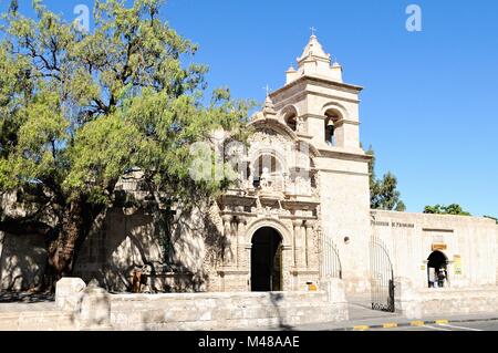 San Juan Bautista Kirche von Yanahuara Arequipa Peru Stockfoto