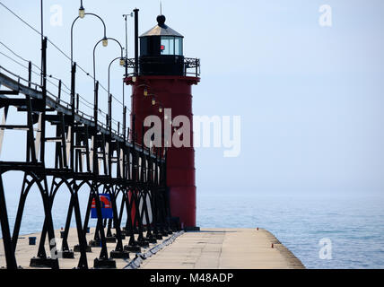 South Haven Lighthouse, 1903 erbaut Stockfoto