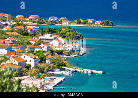 Insel Ugljan malerische Küste und Strand Stockfoto