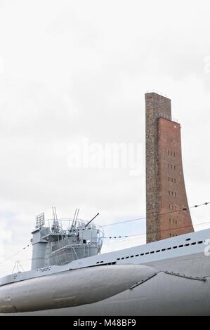 Gedenkstätten und der Ermahnung an das Volk Laboe Deutschland Stockfoto