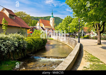 Grüne Stadt von Samobor anzeigen Stockfoto