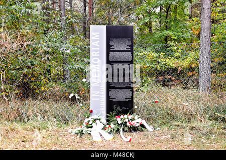 In Memoriam für die Opfer in Deutschland Peenemunde Stockfoto