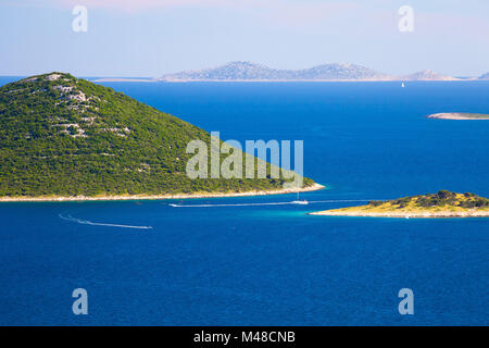 Inseln Kornati National Park anzeigen Stockfoto