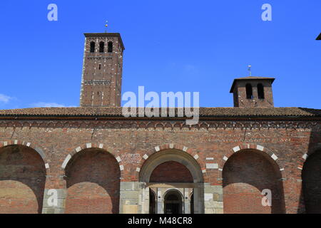 Basilika des Hl. Ambrosius (Sant'Ambrogio) in Mailand Stockfoto