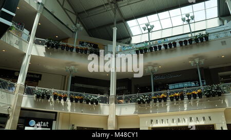 Bridgewater Commons Shopping Mall in Bridgewater, New Jersey Stockfoto