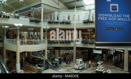 Bridgewater Commons Shopping Mall in Bridgewater, New Jersey Stockfoto