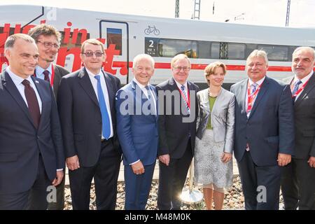 Deutsche Bahn: 25 Jahre ICE-Züge in Deutschland Stockfoto