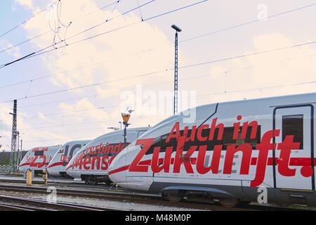 Deutsche Bahn: 25. Jahrestag der ICE in Deutschland Stockfoto