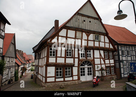 Fachwerkhaus - Weltkulturerbe historische Altstadt Warburg Stockfoto