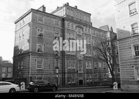 Peabody Trust Gebäude, Pear Tree Court und Clerkenwell Close, Peabody Immobilien, Clerkenwell, London, England, London, Großbritannien. Credit: London Snapper Stockfoto