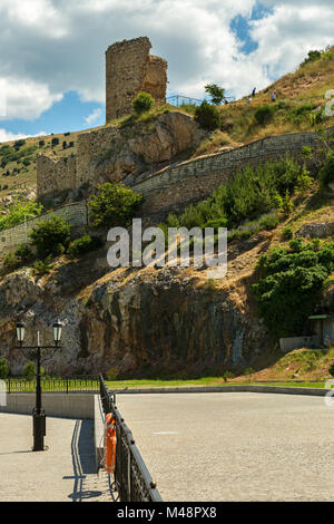 Genuesischer Festung Cembalo gebaut Anfang im Jahre 1357. Stockfoto