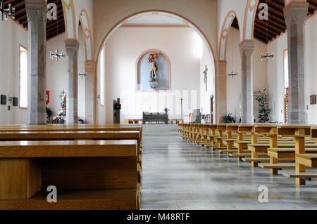 Innenraum der Herz-jesu-Pfarrei in Seebach Schwarzwald Deutschland Stockfoto