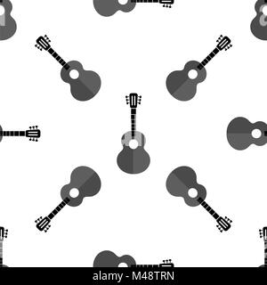 Gitarre nahtlose Hintergrund. Musical Instrument Muster Stockfoto