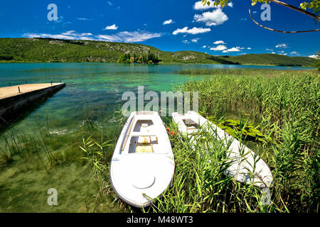 Visovac See in Fluss Krka National Park Stockfoto