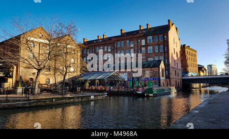 Am Kanal in Nottingham. Stockfoto