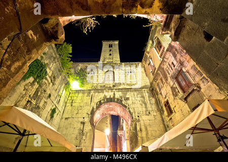 Straße od Alten Split Abend anzeigen Stockfoto