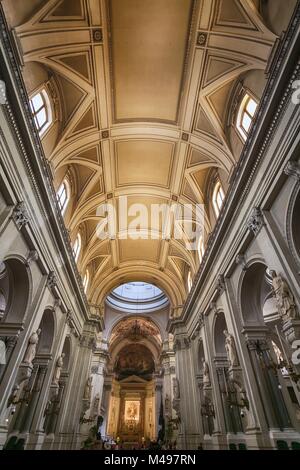 Innenraum Kirche der Römisch-katholischen Erzdiözese von Palermo Stockfoto