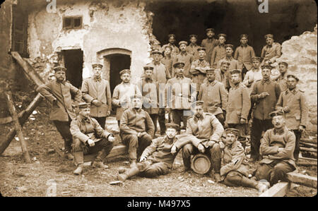 Ersten Weltkrieg deutsche Soldaten in Polen Stockfoto