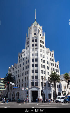 Hollywood First National Bank Building, 6777 Hollywood Blvd., Kalifornien, USA Stockfoto