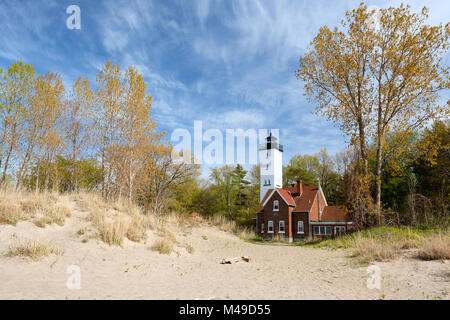 Presque Isle Leuchtturm, 1872 erbaut Stockfoto