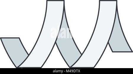 Metal Tape lineare Symbol Stil. Vector EPS 8. Stock Vektor