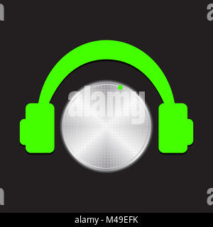 Vektor Band Musik Steuerungskonzept, digitale Energie sound Musik Equalizer Stockfoto