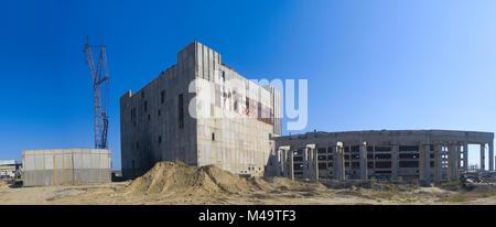 Die unvollendete atomic Station, die geworfen, Bau Stockfoto