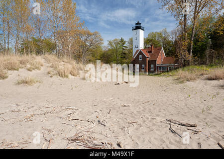 Presque Isle Leuchtturm, 1872 erbaut Stockfoto