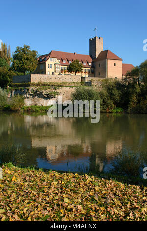 Rathausburg, Lauffen am Neckar, Baden-Württemberg, Deutschland, Europa Stockfoto