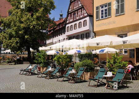 Hafenmarkt Esslingen, Baden-Württemberg, Deutschland Stockfoto