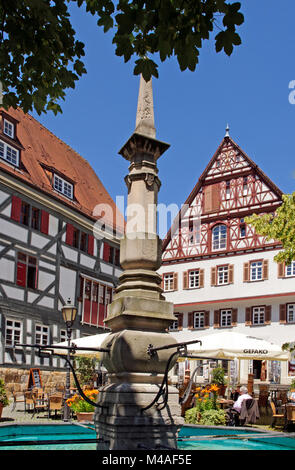 Hafenmarkt Esslingen, Baden-Württemberg, Deutschland Stockfoto