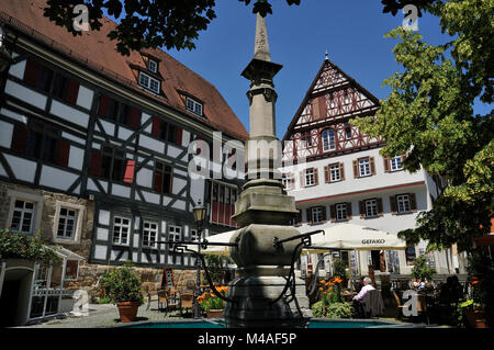 Hafenmarkt Esslingen, Baden-Württemberg, Deutschland Stockfoto