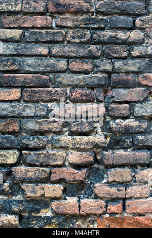 Alte Wetter brick wall aus Venedig, Italien Stockfoto