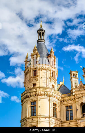 Schloss Schwerin in romantischen Historismus Architektur Stockfoto