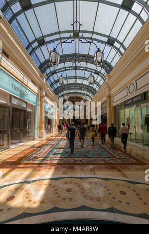 Einkaufszentrum in Bellagio Hotel, Paradise (Las Vegas), Nevada, USA Stockfoto